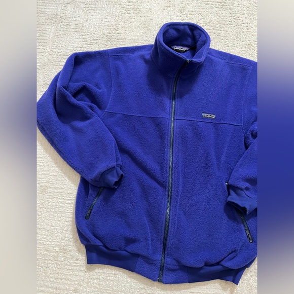 Vintage Patagonia Made in USA Fleece Bomber fit Full Zip Jacket - Picture 2 of 10